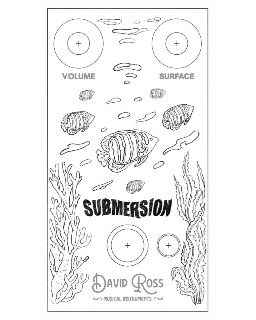 Submersion Guitar Pedal Graphic Sketch Andre Kurnia
