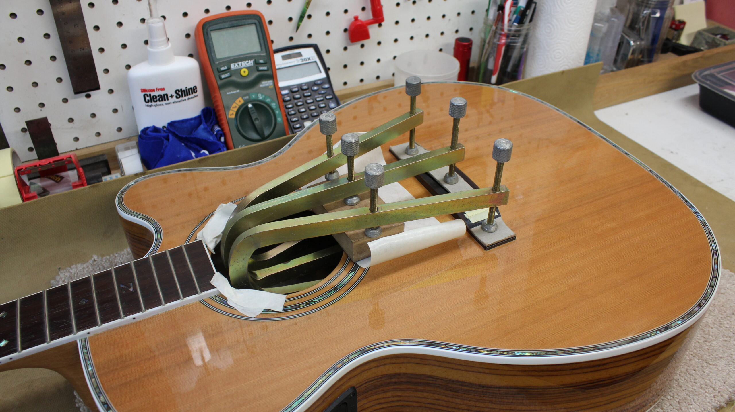 Acoustic Guitar Bridge Clamps